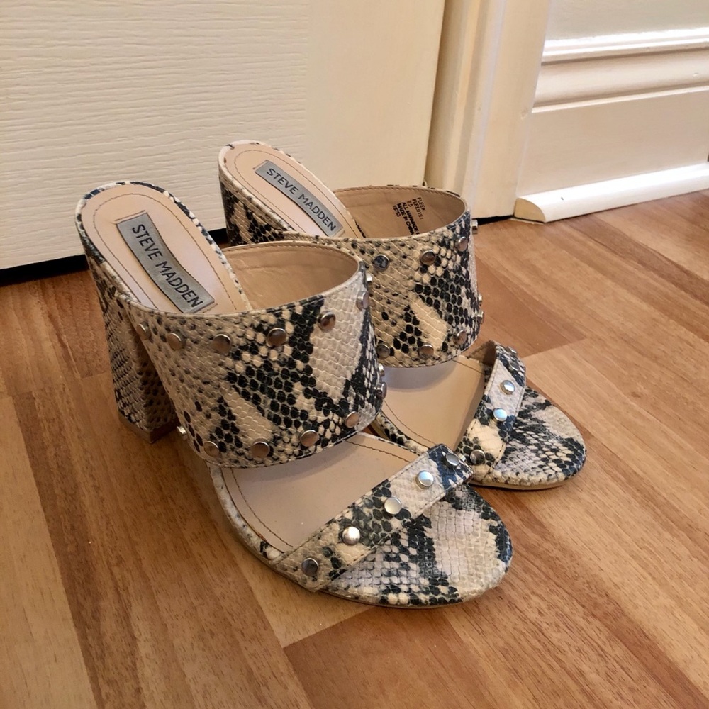 Steve Madden snakeskin heels